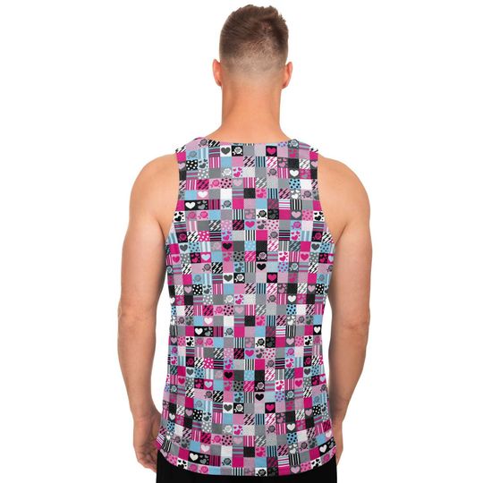 Love Squares 3D Tank Top