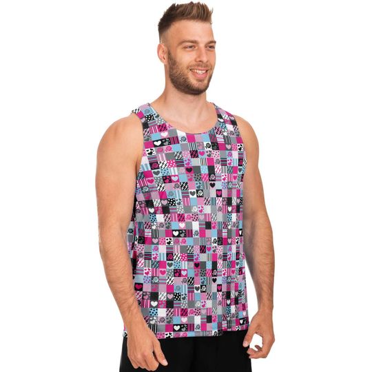 Love Squares 3D Tank Top