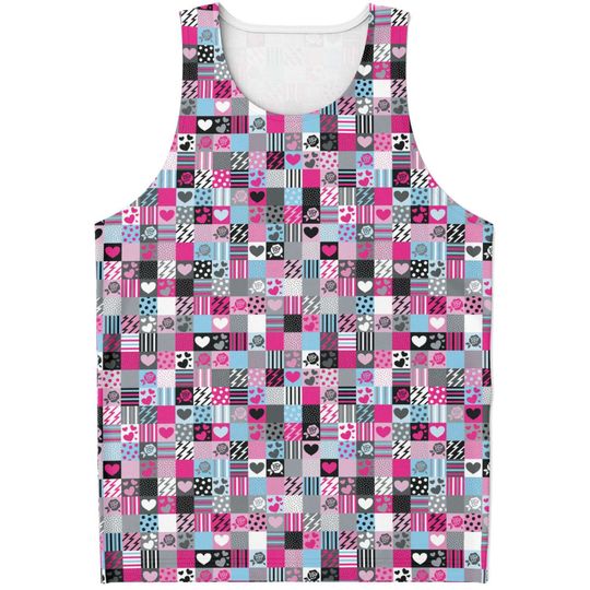 Love Squares 3D Tank Top