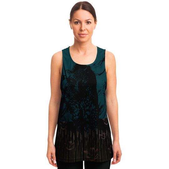 Abstract Leopard Forest 3D Tank Top