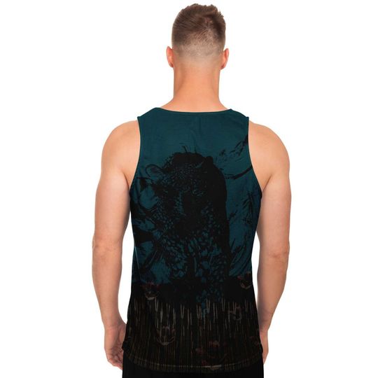 Abstract Leopard Forest 3D Tank Top