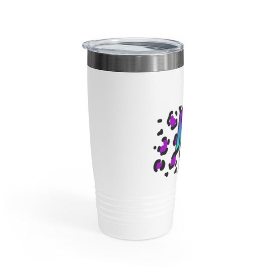 Colorful Purple Leopard RN Ringneck Tumbler, 20oz