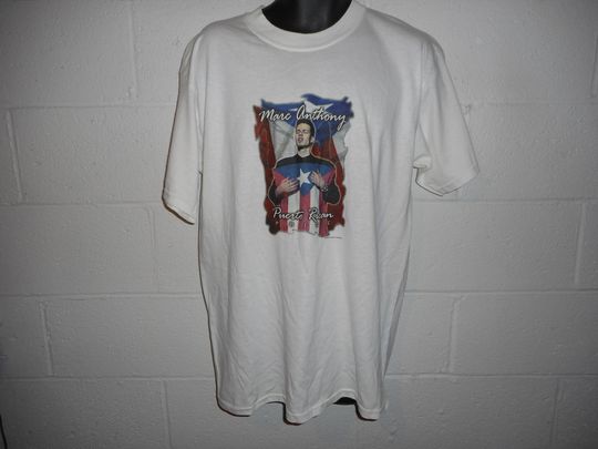 Vintage 90s 1999 Marc Anthony Puerto Rican Pride T-Shirt