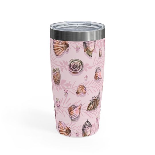 Pink Seashells Ringneck Tumbler, 20oz