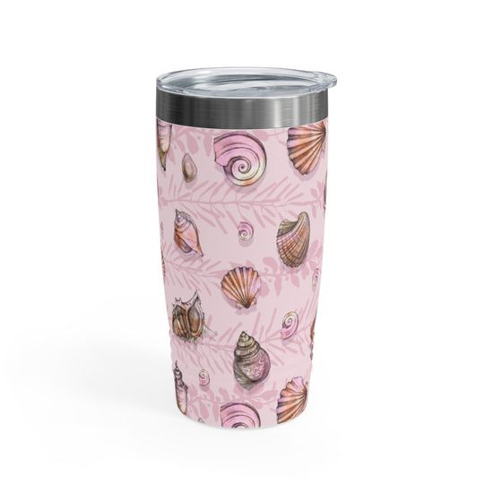 Pink Seashells Ringneck Tumbler, 20oz