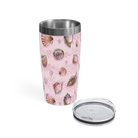 Pink Seashells Ringneck Tumbler, 20oz