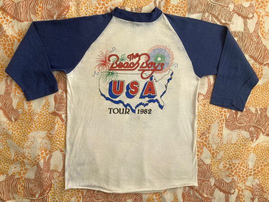 BEACH BOYS 1982 Tour baseball tee