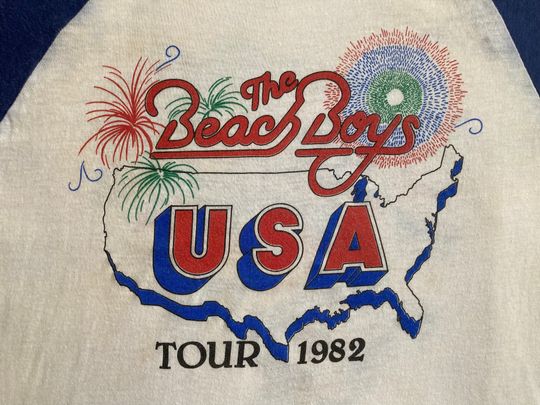 BEACH BOYS 1982 Tour baseball tee