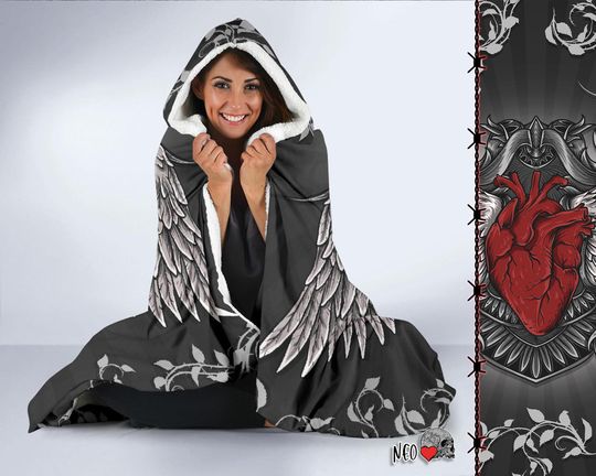 Love Through Pain Hooded Blanket