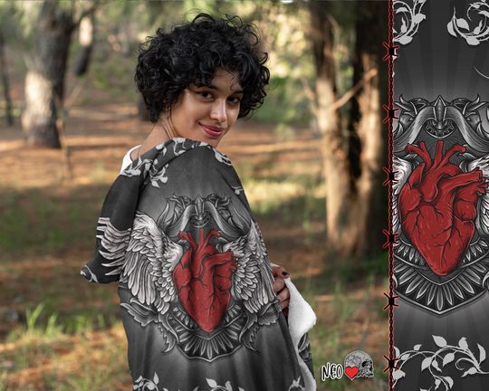 Love Through Pain Hooded Blanket