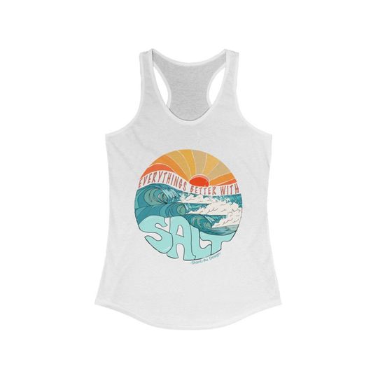 Graphic Surf tank top, Retro Racerback Tank