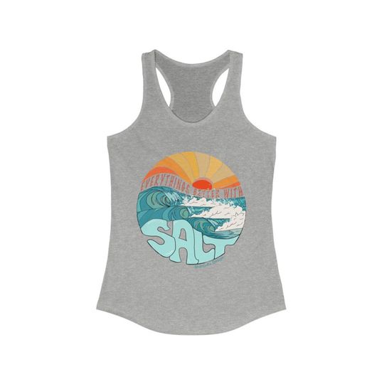 Graphic Surf tank top, Retro Racerback Tank