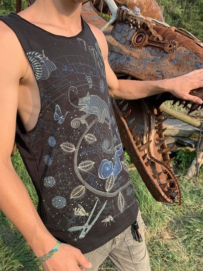 The Blue Print 1 Land  Men Tank Top