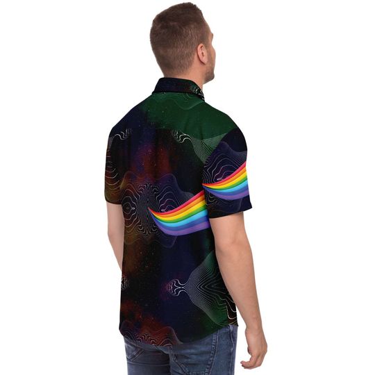 Electric Waves Ether Field Rainbow Hawaiian Shirt
