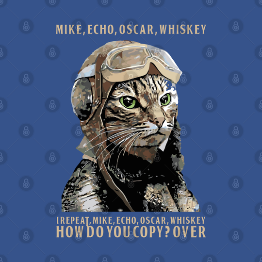 M.E.O.W. Mike Echo Oscar Whiskey - Meow - T-Shirt