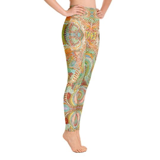 Aboriginal Tracks Yoga Leggings