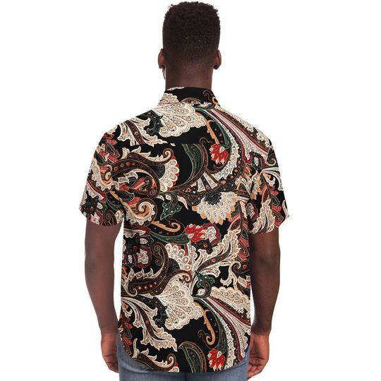 Black Paisley Print Shirt