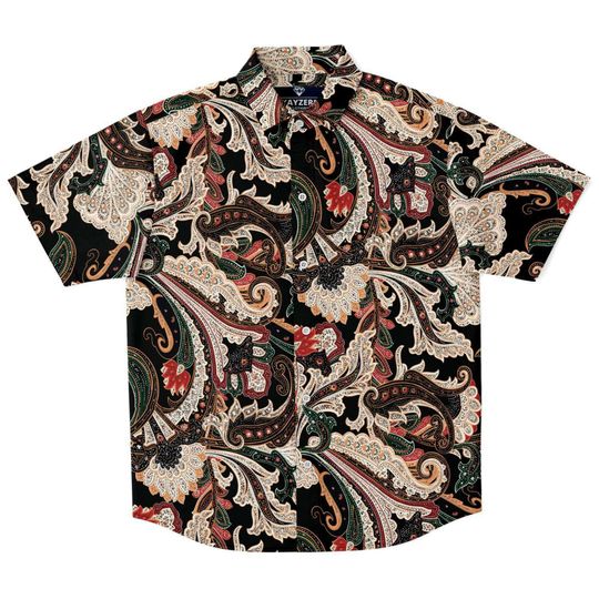 Black Paisley Print Shirt