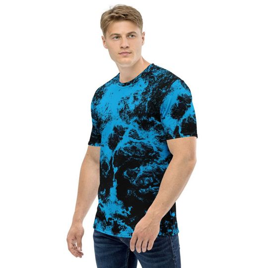 Blue Abstract Beach 3D T Shirt