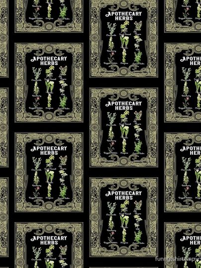 Apothecary Herbs Vintage eggings