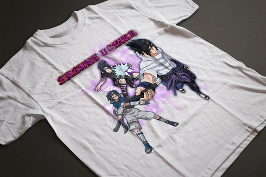 Uchiha Sasuke Anime Vintage Style T-Shirt!