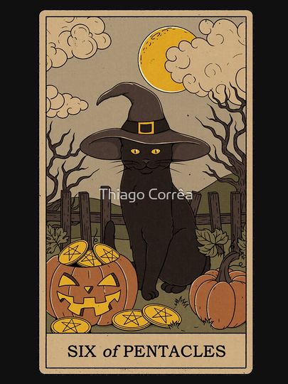 Six of Pentacles Racerback Tank Top