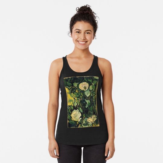 Van Gogh "Roses", 1890 Racerback Tank Top
