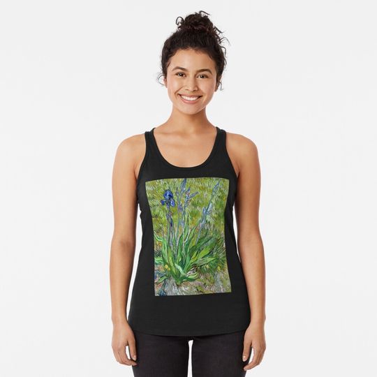Vincent Van Gogh "The Iris" Racerback Tank Top