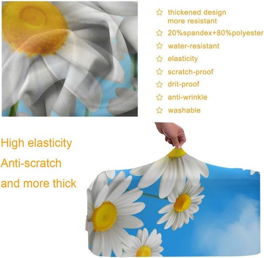 Travel Suitcase Protector Spring Daisy Flowers Luggage Cover