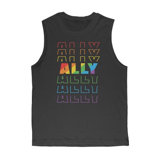 Ally Muscle Top, Pride Tank Top, LGBTQ Shirt