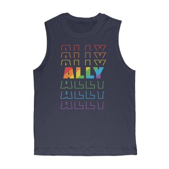 Ally Muscle Top, Pride Tank Top, LGBTQ Shirt