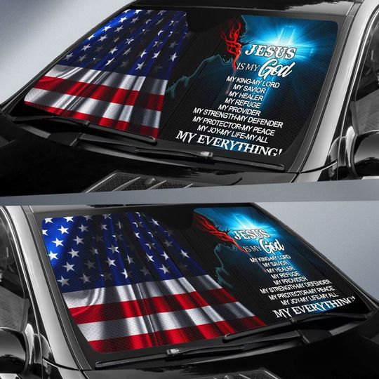Jesus Is My God My Everything Auto Sun Shade Car Accessories