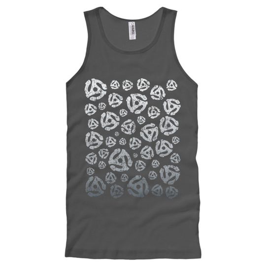 Tank Top - 45 45s Grayscale