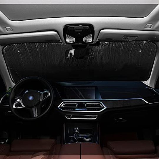 Honey Bee Cute Car Windshield Sun Shade Foldable Watercolor Auto Front Window Sunshade