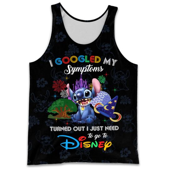 Stitch Google Quote 3D Tank Top