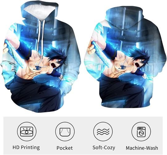 Japanese Anime Fairy Tail 3D Hoodie