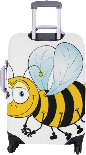 Vintage Luggage Cover Little Cute Bee Flying