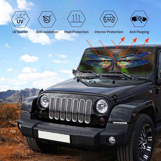 Dragonfly Car Sun Shade