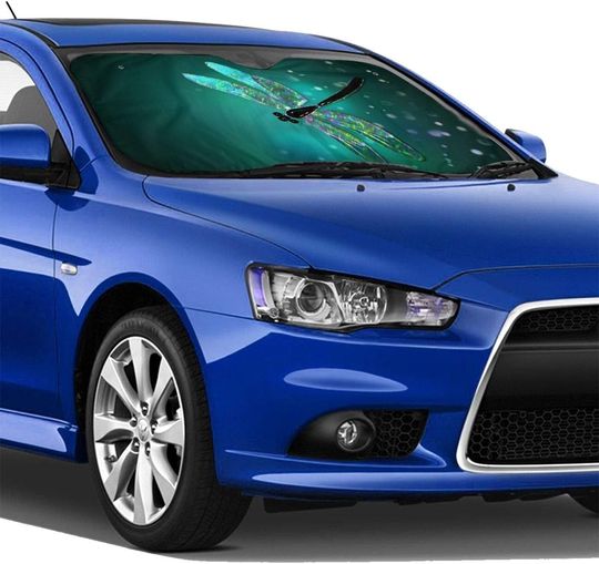 Funny Dragonfly Car Sun Shade