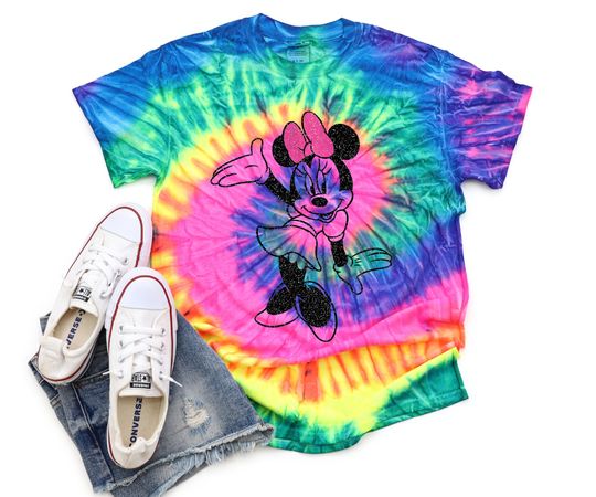 Minnie Mouse Tie Dye Vacation Trip 3D T Shirt