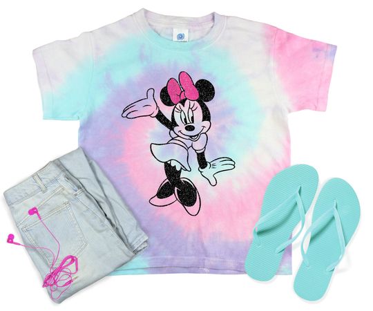Minnie Mouse Tie Dye Vacation Trip 3D T Shirt