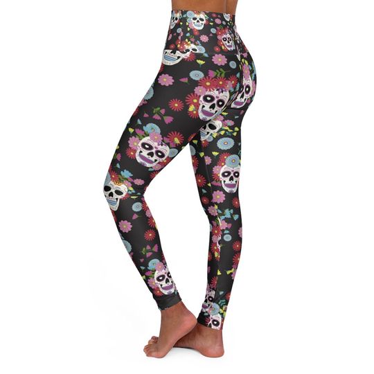 Bold Sugar Skull Leggings