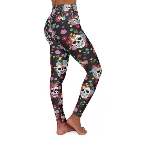 Bold Sugar Skull Leggings
