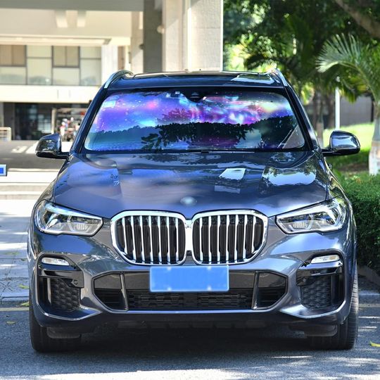 Galaxy Wolf 3D Animals Car Sun Shade