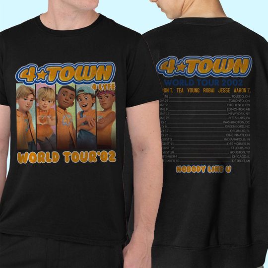 Turning Red 4*TOWN 2002 Tour Double Sided T-Shirt