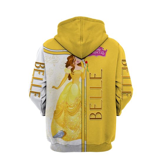 Belle Disney Princess Beauty and the Beast 3D Hoodie