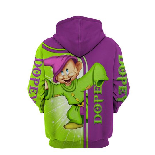 Dopey Hoodie | Dopey Seven Dwarfs Disney 3D Hoodie