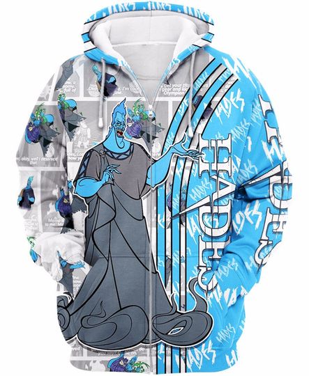 Disney Hades Blue 3D Hoodie