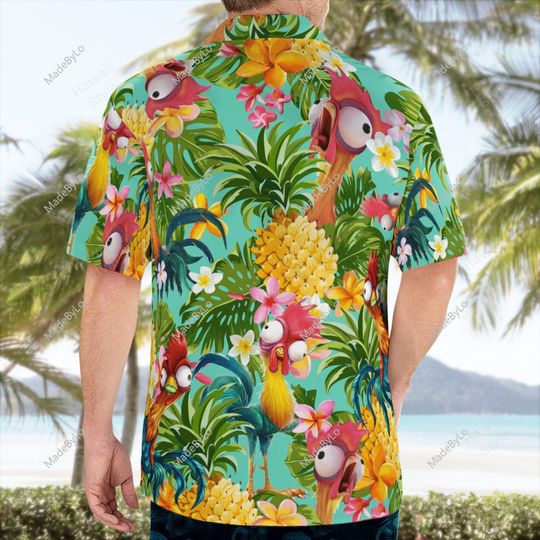 Hei Hei Pineapple Tropical Hawaiian Shirt