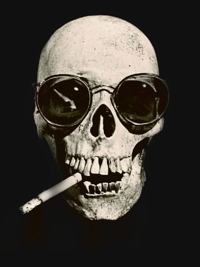 Warren Zevon Smoking Skull Classic T-Shirt